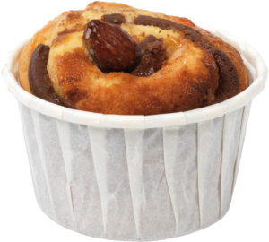 Mini caissettes de cuisson en papier blanc ø 38×28 mm, lot de 100. Rigides, eco-friendly, idéales pour muffins, mini-cakes et cuisson au four.