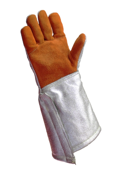 Gants de protection thermique anti-chaleur en croûte de cuir  Soudure/Métallurgie